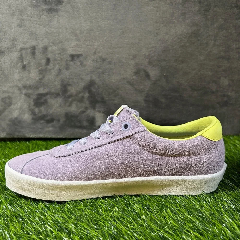 Vans Sport Low Sneakers Womens Size 7 Purple Green Suede Skate Shoes